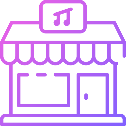 tienda de música Good Ware Gradient icono