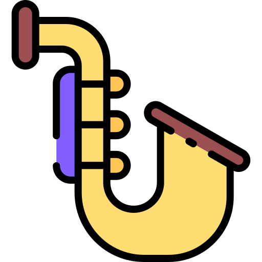 saxofón Good Ware Lineal Color icono