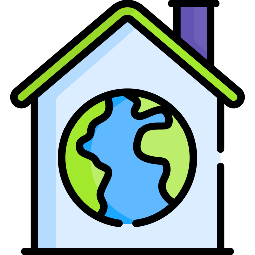 Eco home Special Lineal color icon