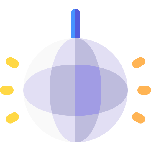 디스코 볼 Basic Rounded Flat icon
