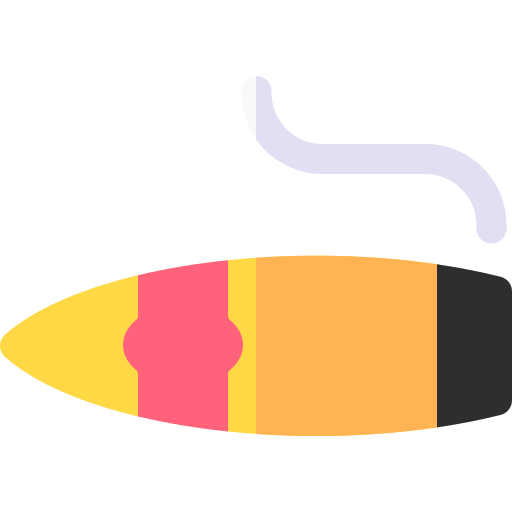 cigarro Basic Rounded Flat icono