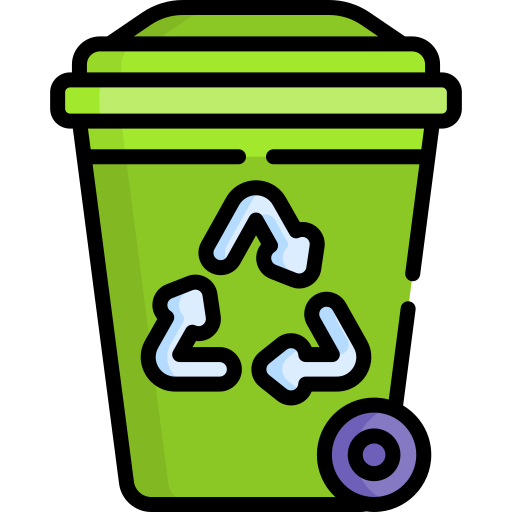 papelera de reciclaje Special Lineal color icono