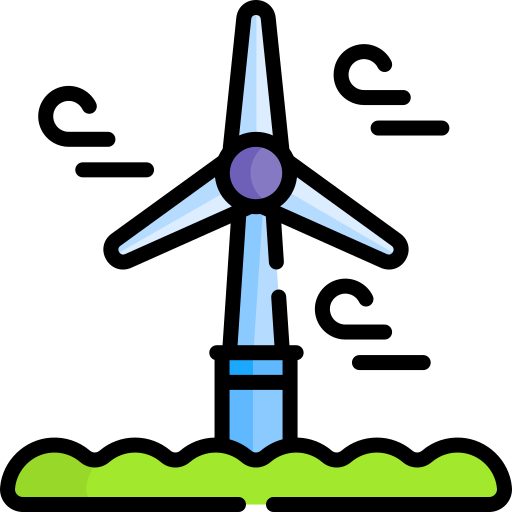 energía eólica Special Lineal color icono