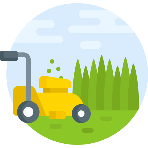 Lawn mower Detailed Flat Circular Flat icon