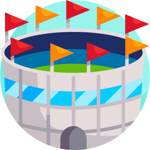 경기장 Detailed Flat Circular Flat icon