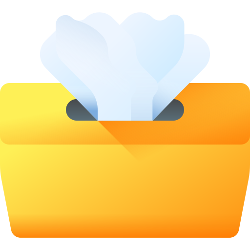 Tissue box 3D Color icon