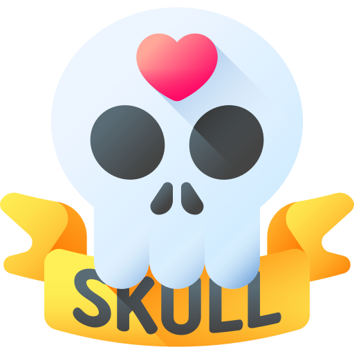 Skull 3D Color icon