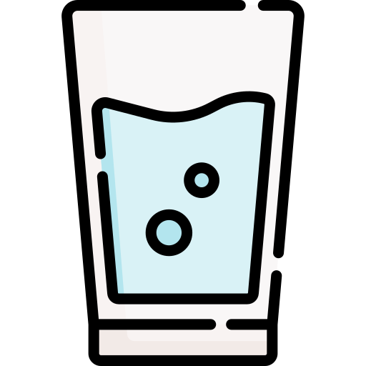 水を飲む Special Lineal color icon