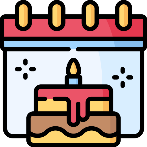 День рождения Special Lineal color иконка