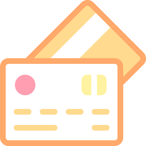 신용 카드 Detailed color Lineal color icon