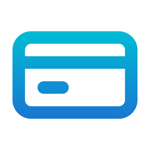 tarjeta de crédito Generic Gradient icono