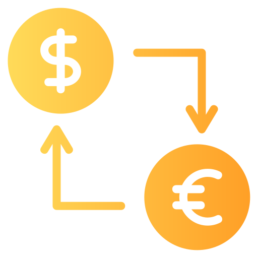 Money exchange Generic Flat Gradient icon