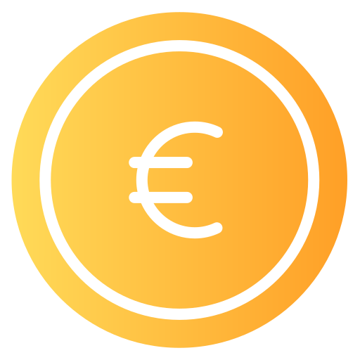 euro Generic Flat Gradient icon
