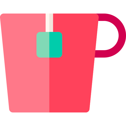 taza de té Basic Rounded Flat icono