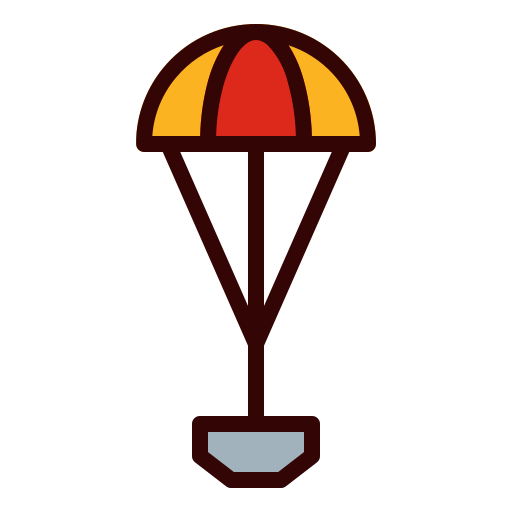spadochron Andinur Lineal color ikona
