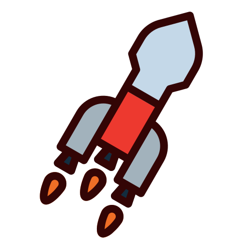 Ракета Andinur Lineal color иконка
