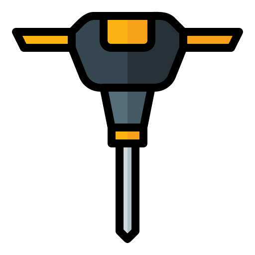 martillo neumático Generic Outline Color icono