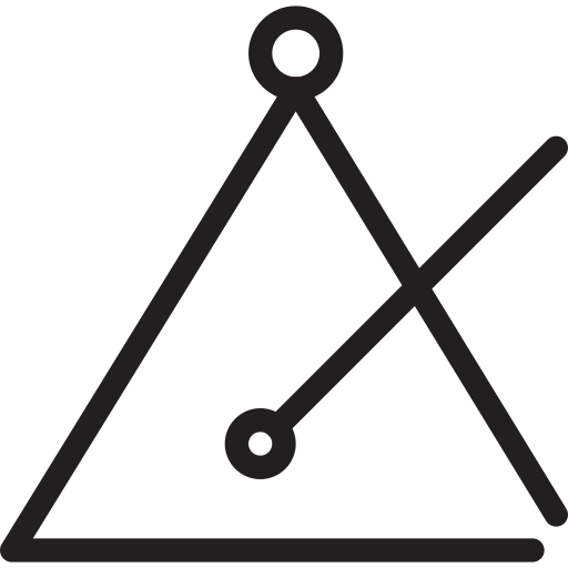 Triangle Generic Outline Color icon