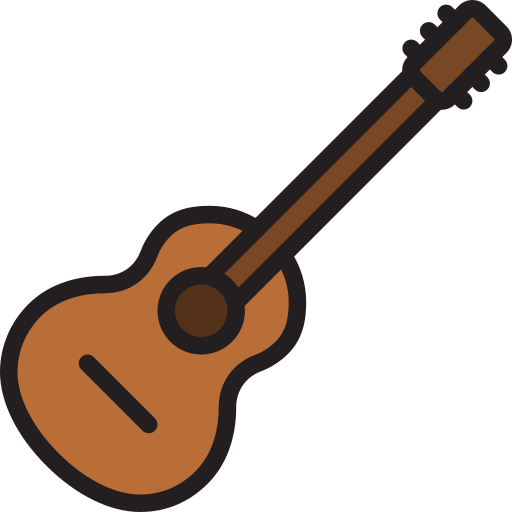 gitara akustyczna Generic Outline Color ikona