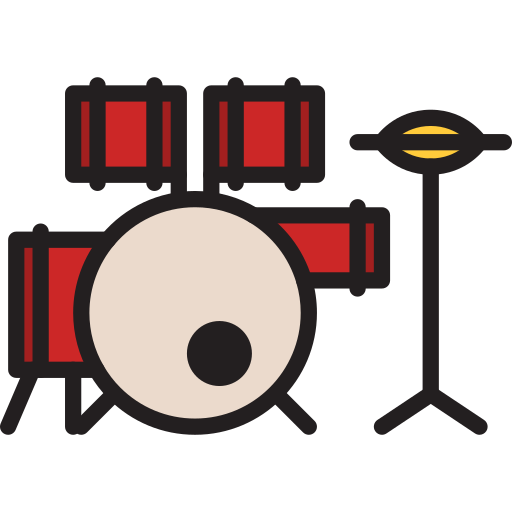 Drum set Generic Outline Color icon