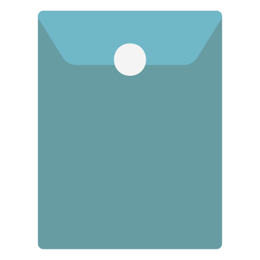 papieren envelop Generic Flat icoon