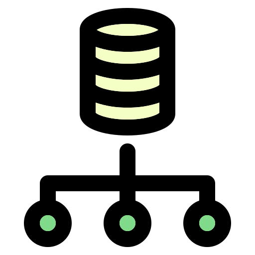 データベース Generic Outline Color icon