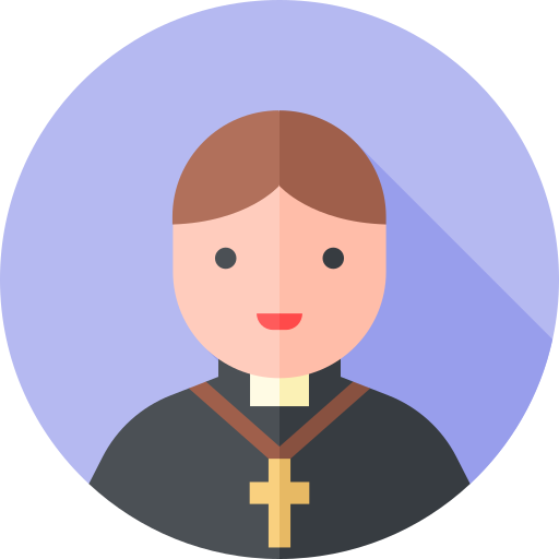 priester Flat Circular Flat icon
