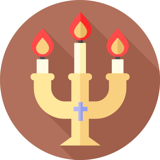 Candle holder Flat Circular Flat icon