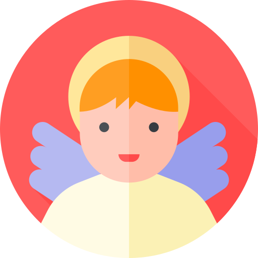 Angel Flat Circular Flat icon