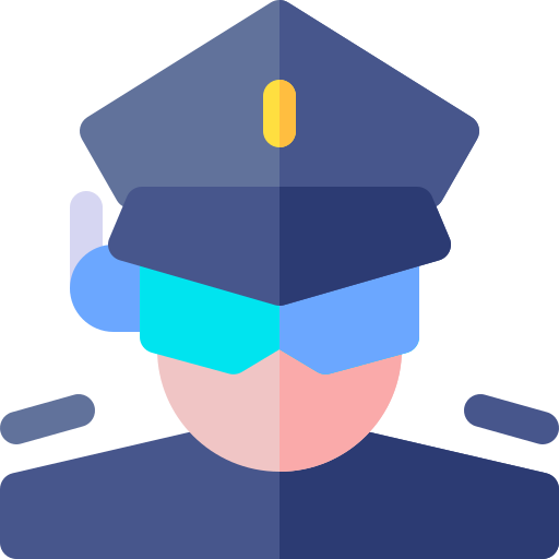 polizei Basic Rounded Flat icon