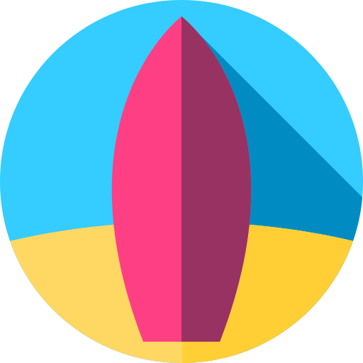 deska surfingowa Flat Circular Flat ikona