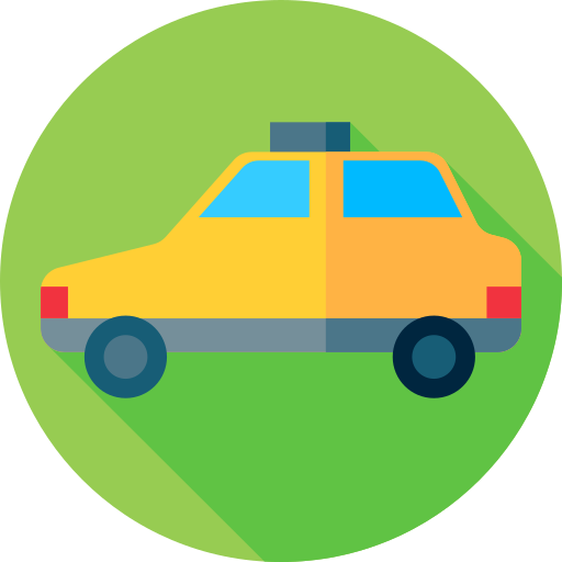 taxi Flat Circular Flat ikona