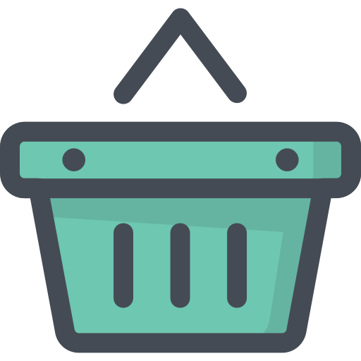 Shopping basket Sergei Kokota Lineal Color icon