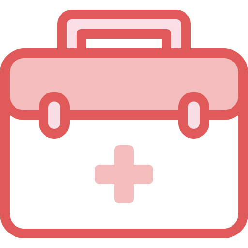 First aid kit Detailed color Lineal color icon