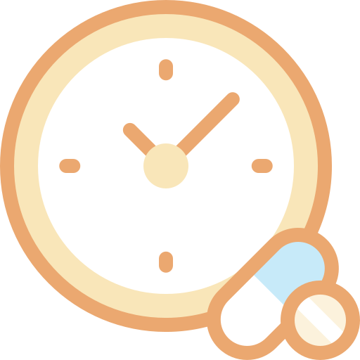 reloj Detailed color Lineal color icono