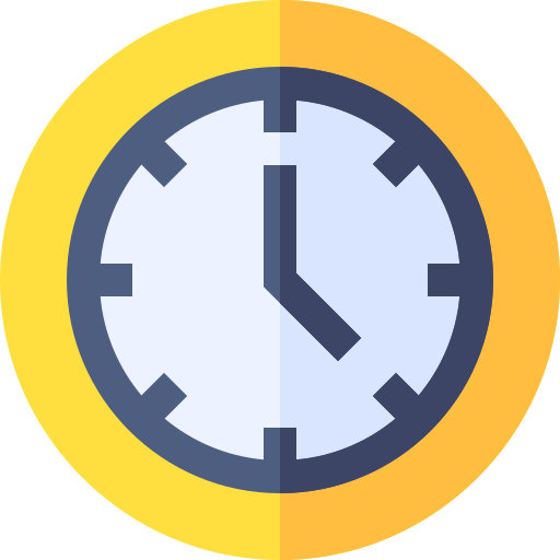 orologio da parete Basic Straight Flat icona