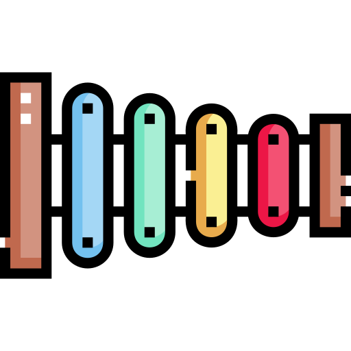 Ксилофон Detailed Straight Lineal color иконка