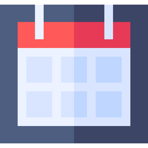 kalender Basic Straight Flat icon