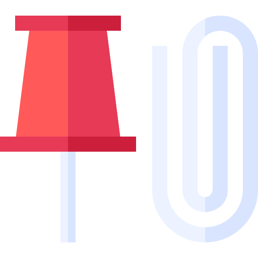 puntina da disegno Basic Straight Flat icona