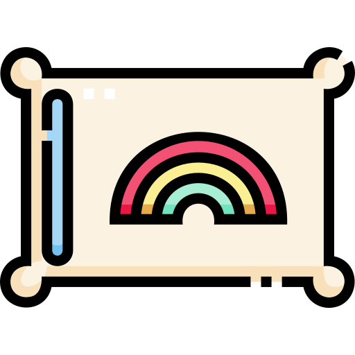 Подушка Detailed Straight Lineal color иконка