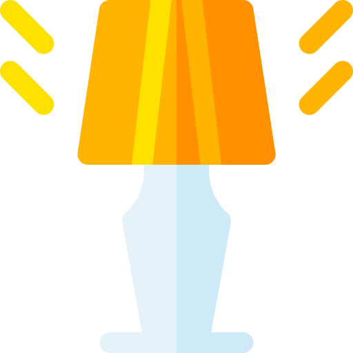 데스크 램프 Basic Rounded Flat icon