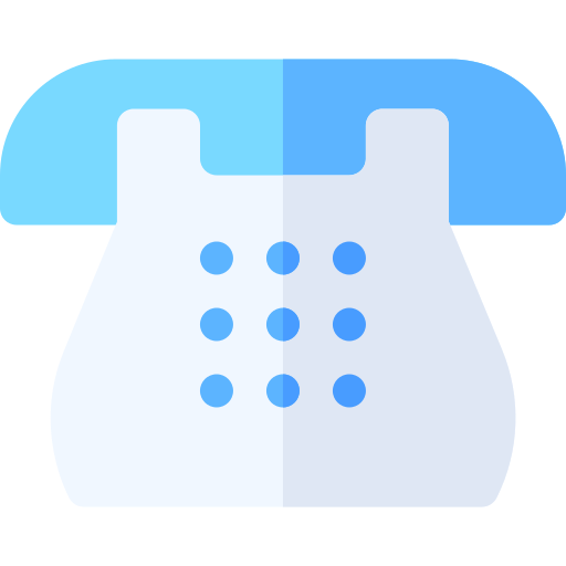 telefon Basic Rounded Flat ikona