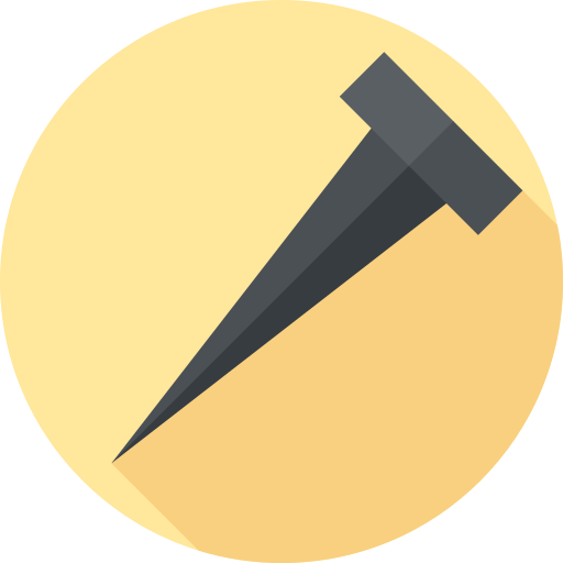 Nail Flat Circular Flat icon