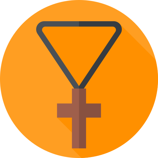 kruis hanger Flat Circular Flat icoon