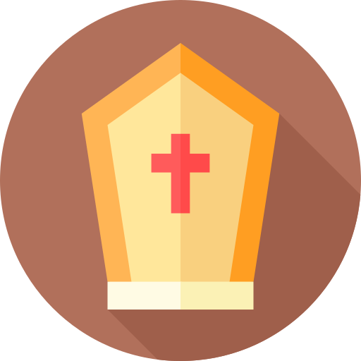 papież Flat Circular Flat ikona