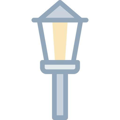 가로등 Detailed color Lineal color icon