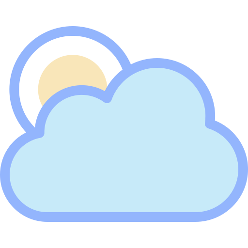 曇り Detailed color Lineal color icon