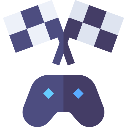 Racing game Basic Straight Flat icon