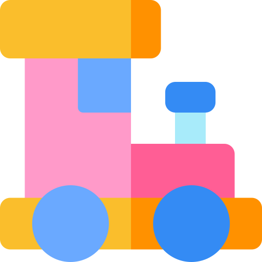 Train toy Basic Rounded Flat icon