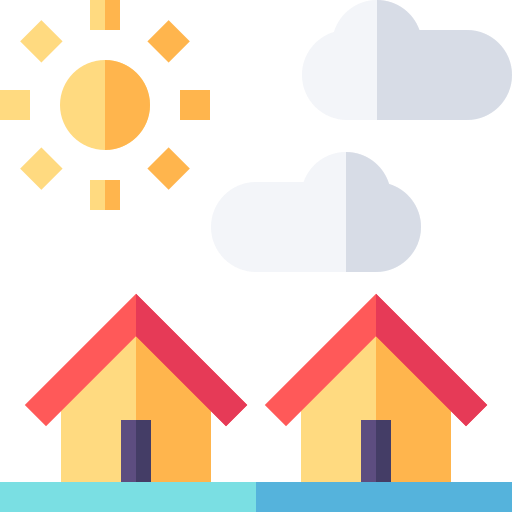 Houses Basic Straight Flat icon